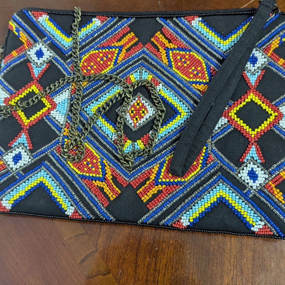Mary Frances Black Clutch